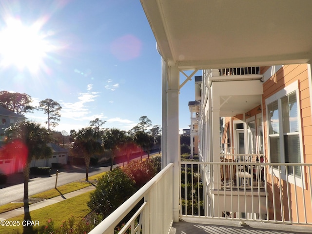 view of balcony