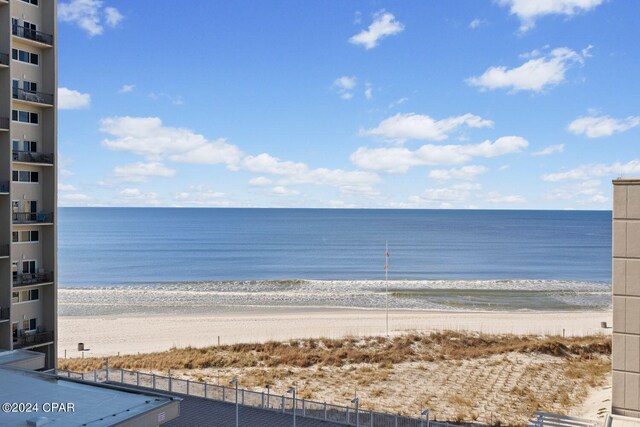 water view featuring a view of the beach