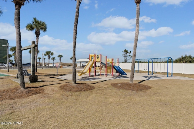 view of play area