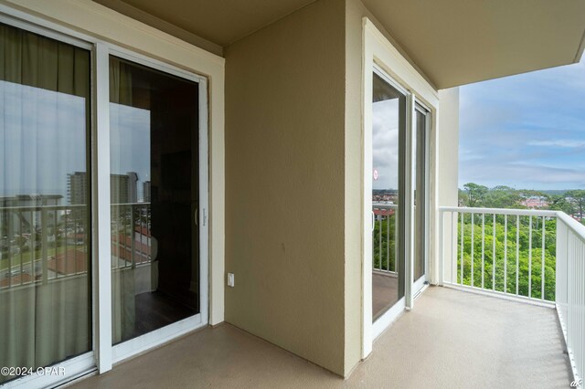 view of balcony