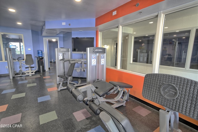 view of workout area