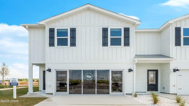 view of front of property with board and batten siding