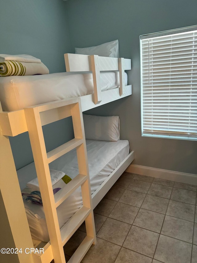 view of tiled bedroom