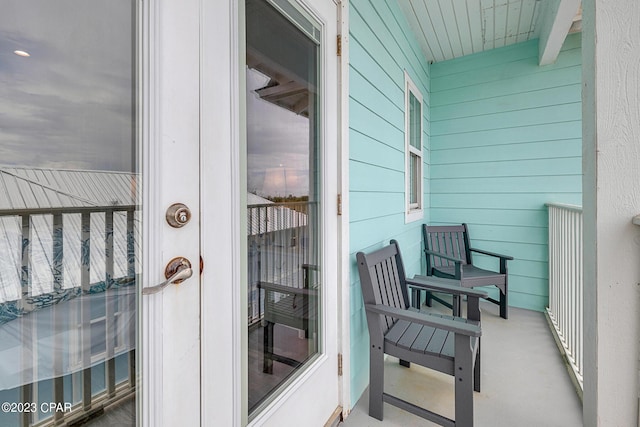 view of balcony