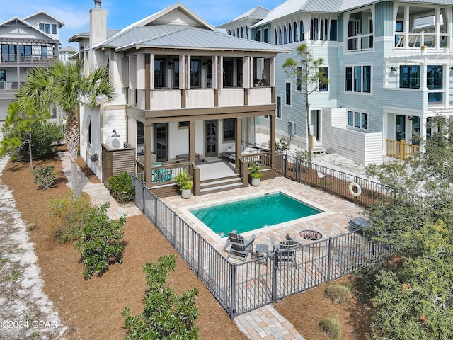 view of pool with a patio