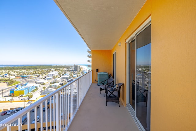 balcony with central AC