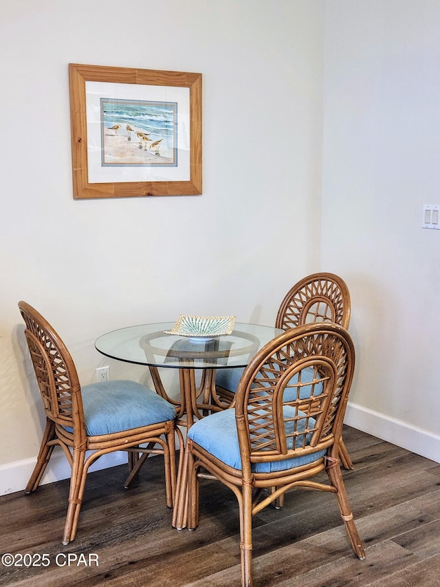 view of dining room