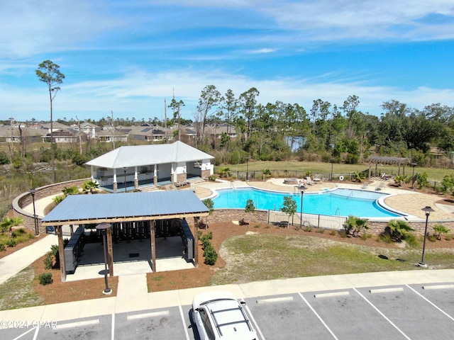 view of pool with a patio