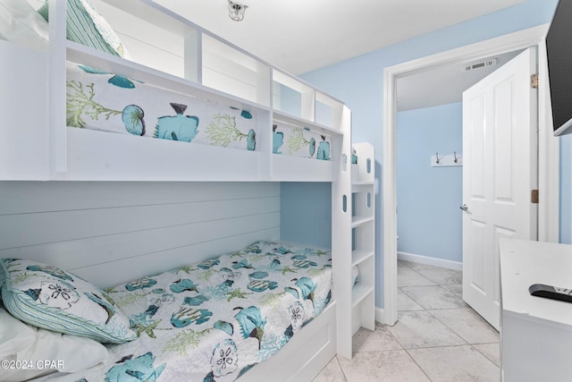 view of tiled bedroom