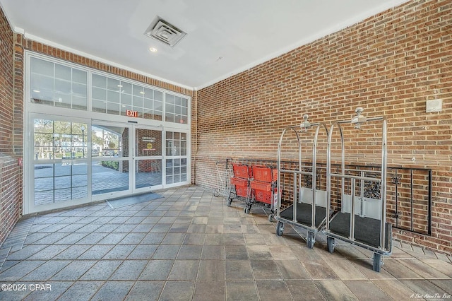 view of patio / terrace featuring visible vents