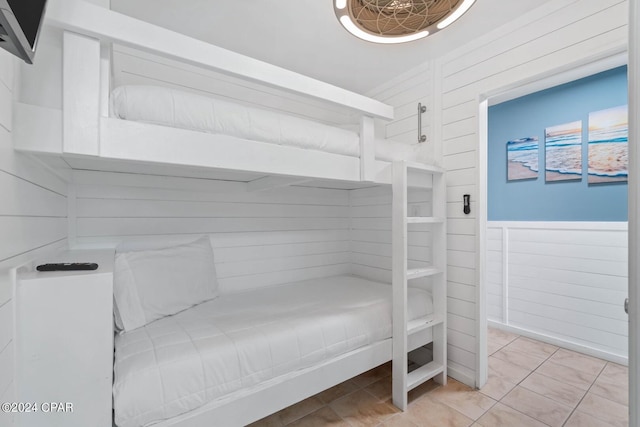 view of tiled bedroom