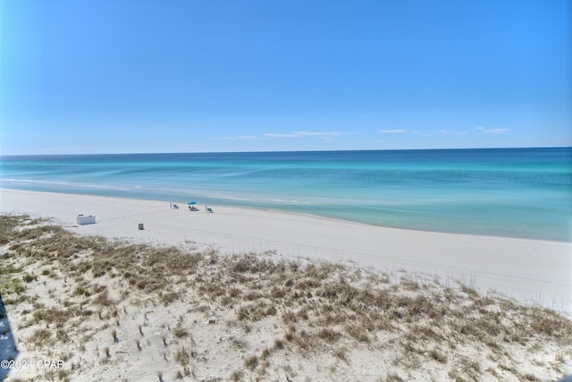 water view featuring a beach view