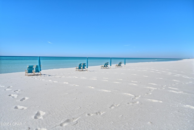 property view of water with a view of the beach