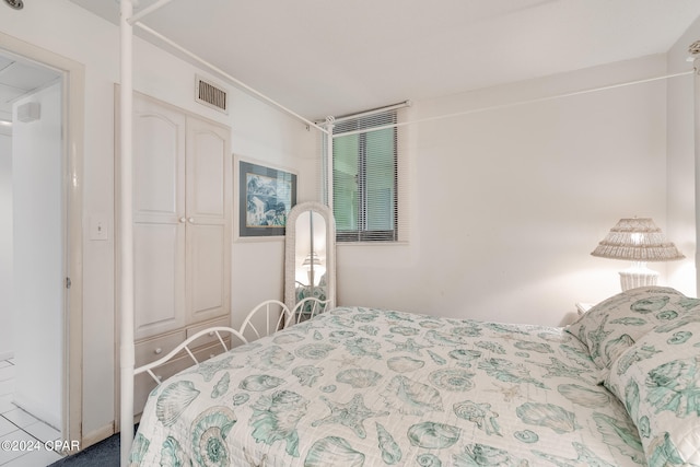 bedroom featuring a closet