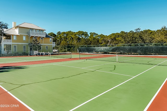 view of tennis court