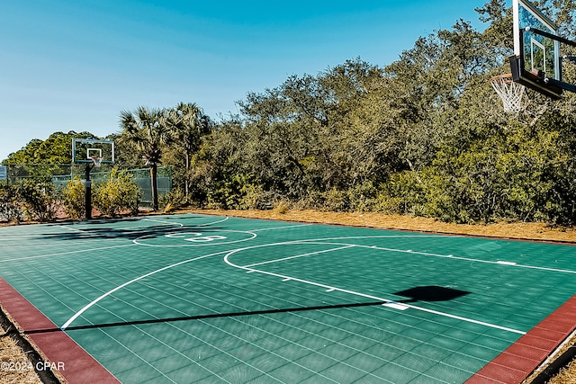 view of sport court