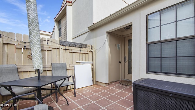 view of patio / terrace with fence