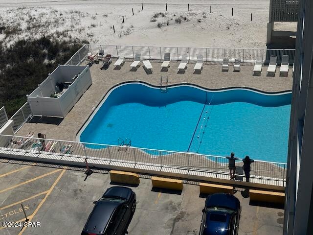 view of pool with a patio area