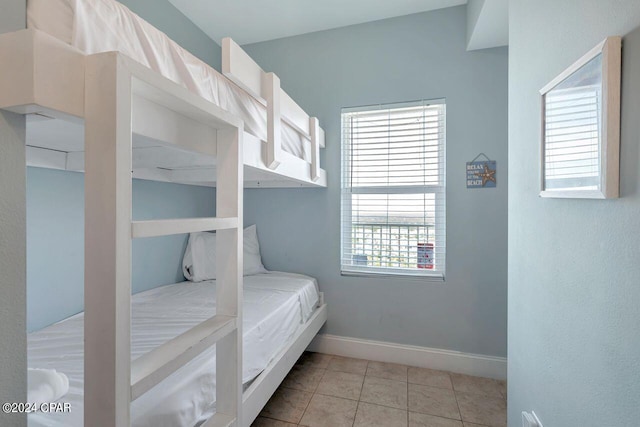 view of tiled bedroom