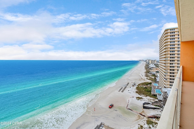 5004 Thomas Dr Unit 1209, Panama City Beach, FL 32408 - view of water feature with a beach view