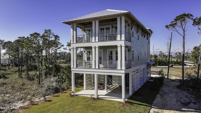 exterior space with a balcony