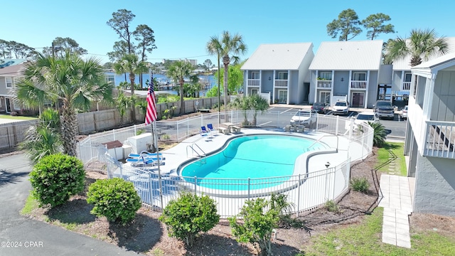 view of pool with a patio