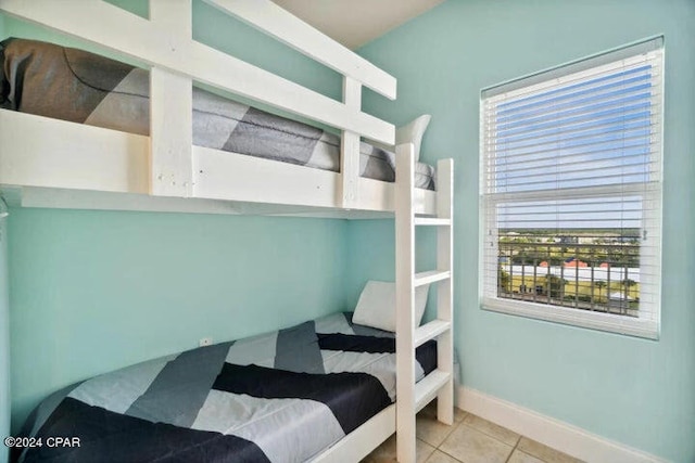 view of tiled bedroom