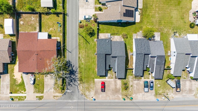 bird's eye view featuring a residential view