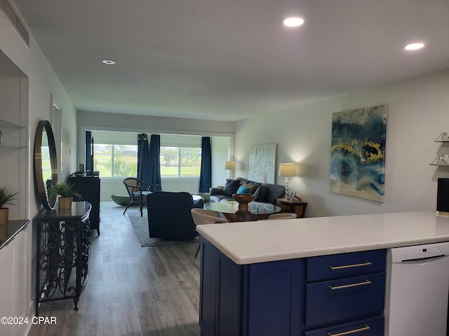 interior space featuring hardwood / wood-style floors