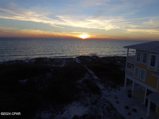 water view featuring a view of the beach