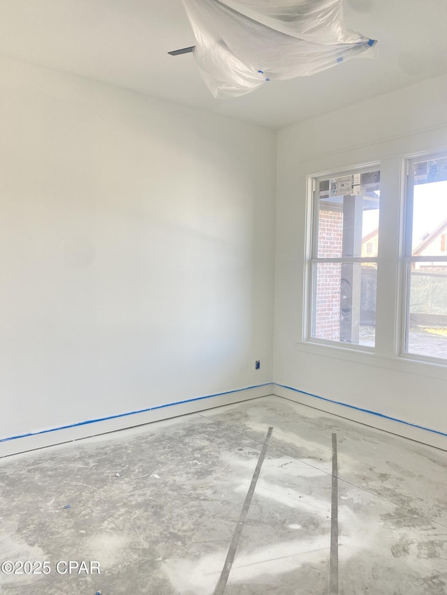 610 Shady Oaks Ln, Lynn Haven, FL 32444 - unfurnished room with concrete flooring and baseboards