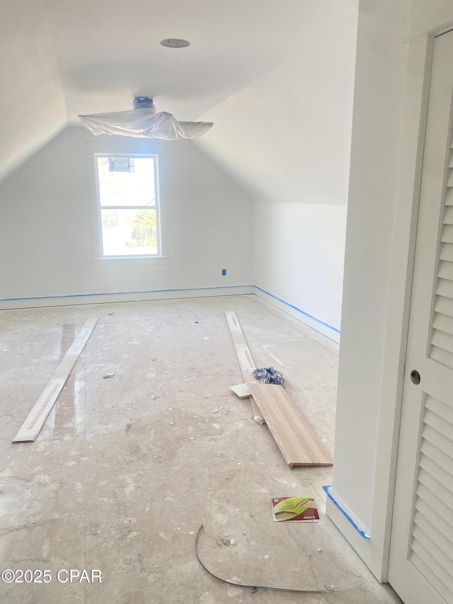 610 Shady Oaks Ln, Lynn Haven, FL 32444 - additional living space featuring vaulted ceiling