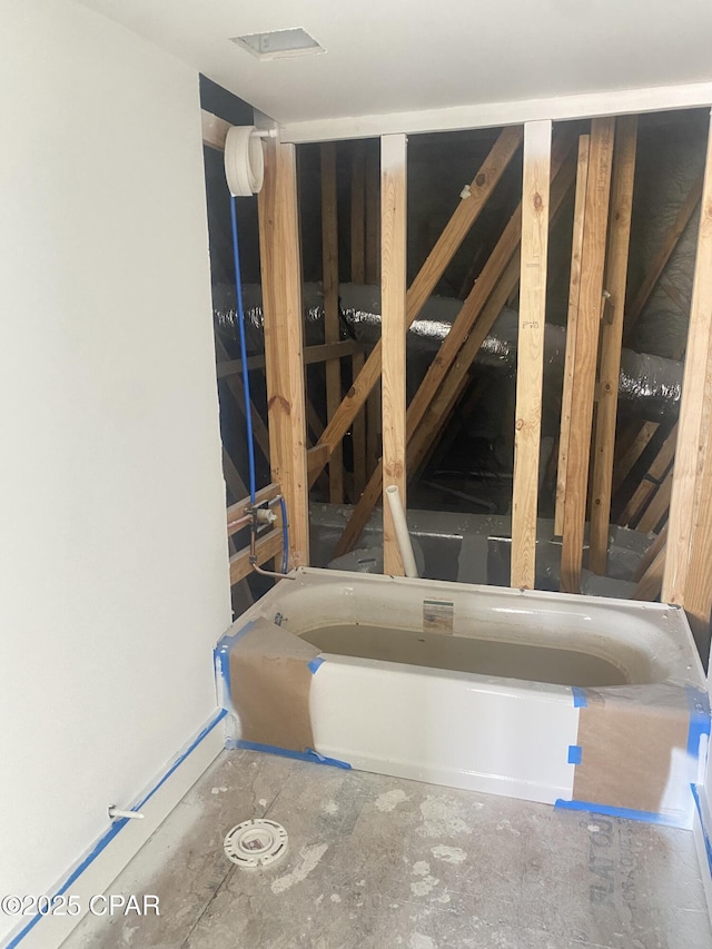 view of spare room