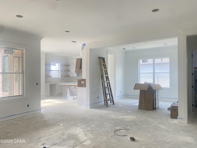 view of unfurnished living room