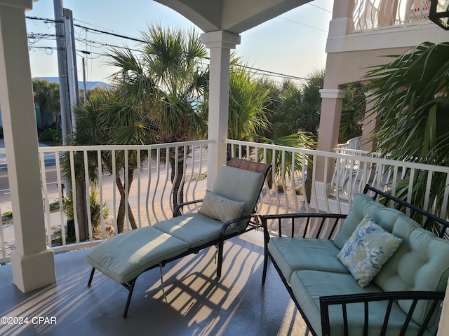 view of balcony