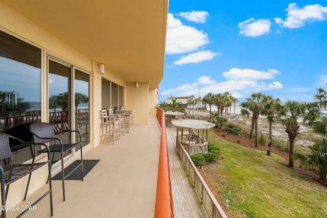 view of balcony