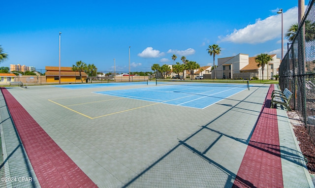 view of tennis court