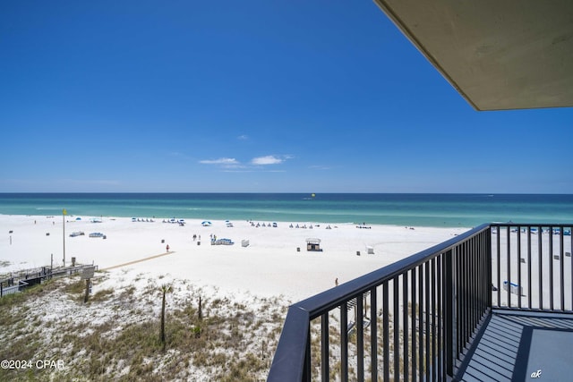 water view featuring a view of the beach