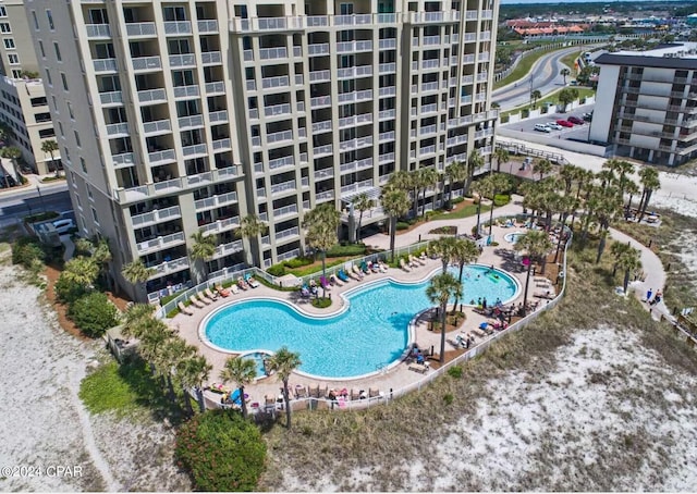 11800 Front Beach Rd Unit 2-504, Panama City Beach, FL 32407 - aerial view of a pool area and apartment complex / building