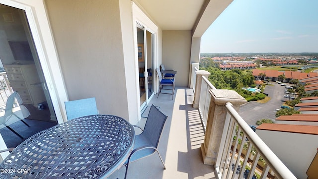 balcony with outdoor dining space