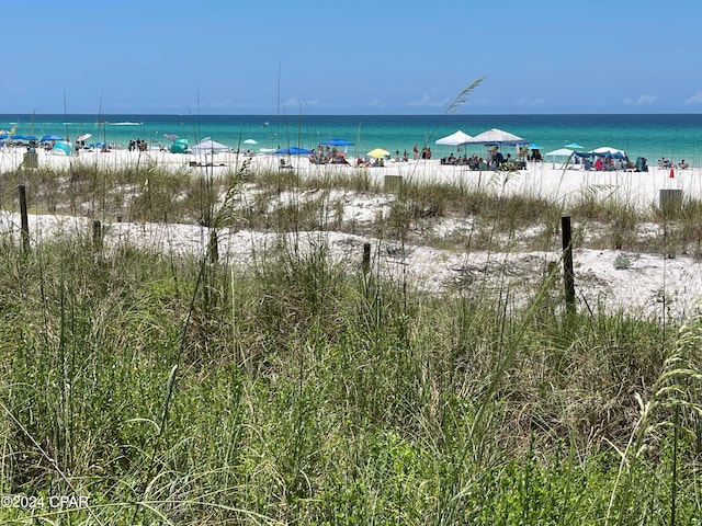 water view featuring a beach view