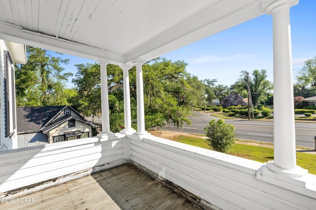 view of deck