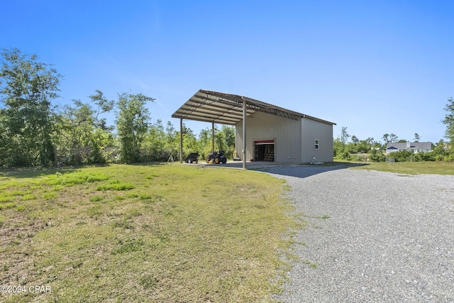 exterior space featuring an outdoor structure