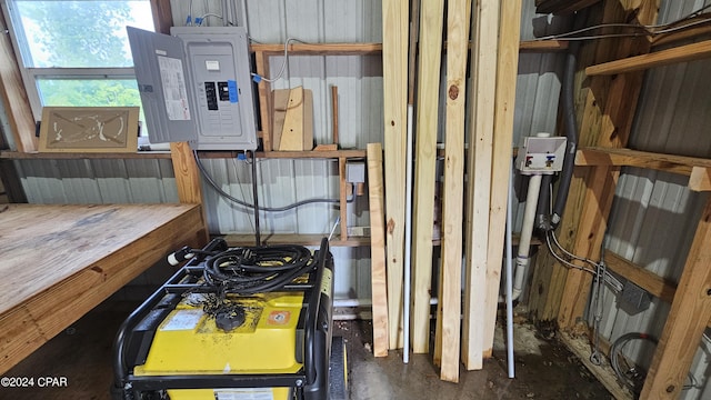 utility room featuring electric panel