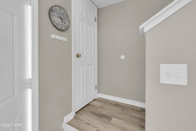 interior space featuring light hardwood / wood-style flooring