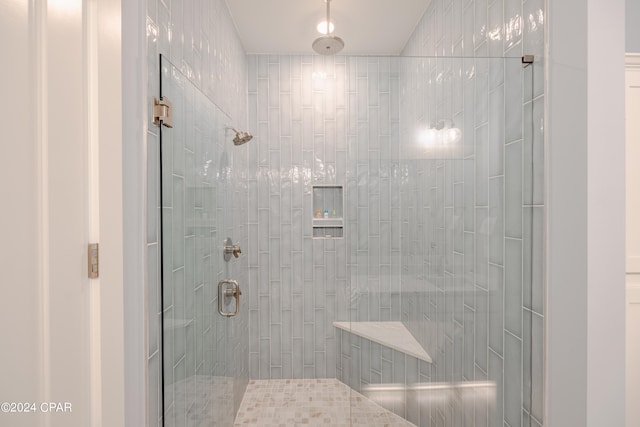 bathroom with walk in shower