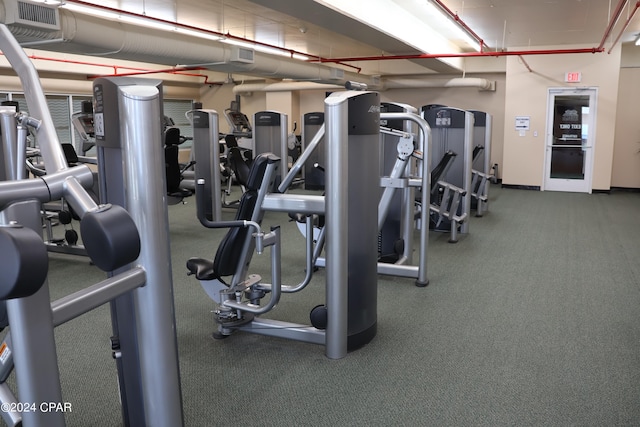 view of exercise room