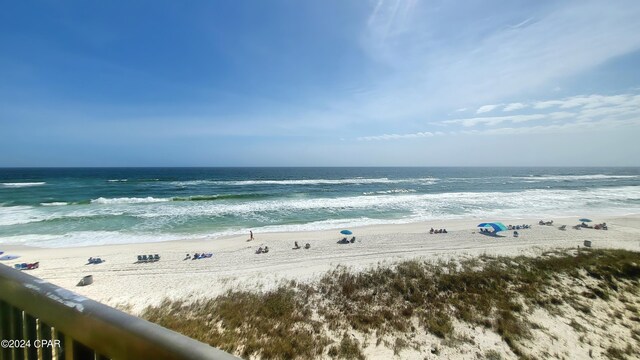 property view of water with a view of the beach