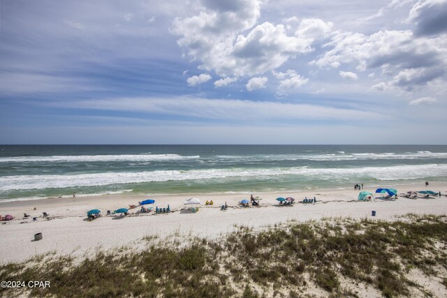 water view featuring a beach view