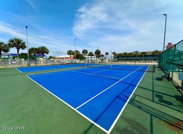 view of tennis court